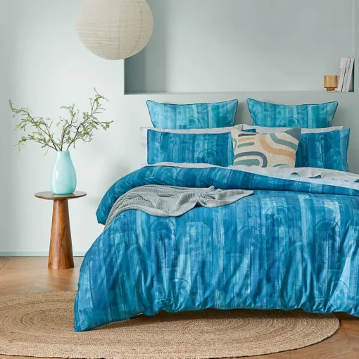 Riversdale Quilt Cover - Teal