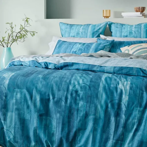 Riversdale Quilt Cover - Teal