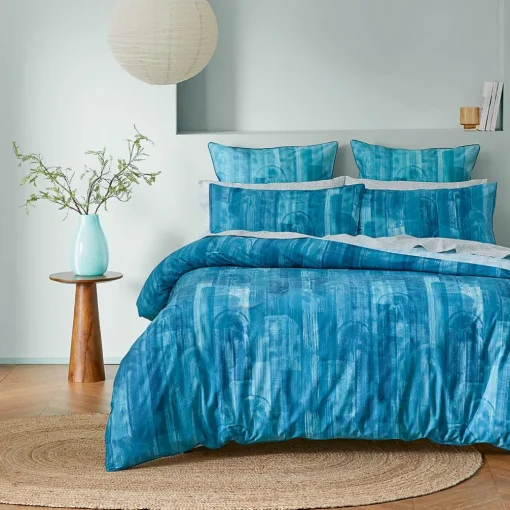 Riversdale Quilt Cover - Teal