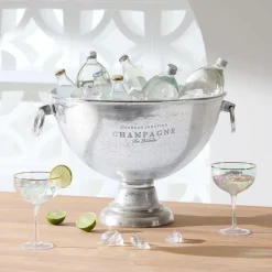 Round Champagne Bucket - Pewter