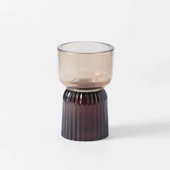 Ruby Two Way Candle Holder - Mocha