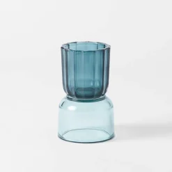 Ruby Two Way Candle Holder - Bluestone
