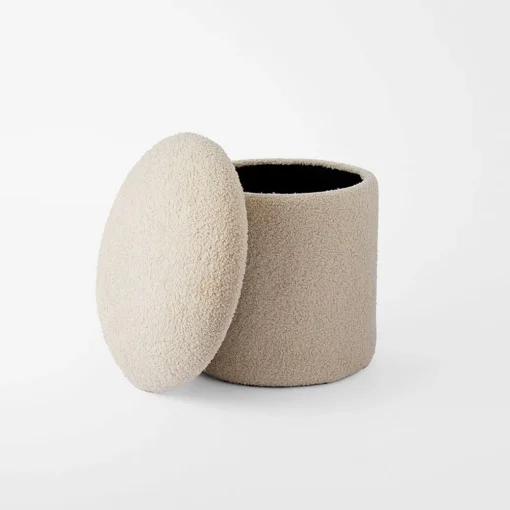 Rylie Storage Stool - Cream