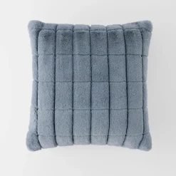 Sable Faux Fur Cushion - Dove Grey