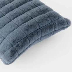 Sable Faux Fur Cushion - Dove Grey