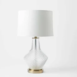 Sahara Glass Bottle Bronze Base Lamp