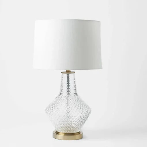 Sahara Glass Bottle Bronze Base Lamp