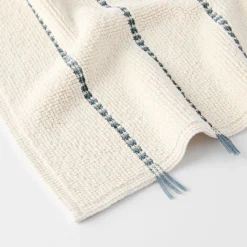 Sami Bath Mat - Natural/Olive Green