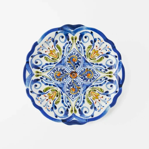 Savona Side Plate - Blue/Yellow
