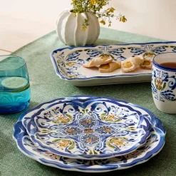 Savona Side Plate - Blue/Yellow