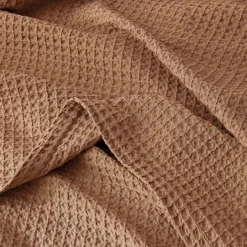 Sebastian Waffle Blanket - Olive Green