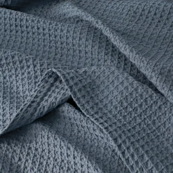 Sebastian Waffle Blanket - Olive Green