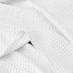 Sebastian Waffle Blanket - Olive Green