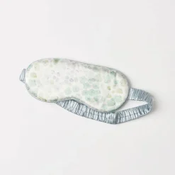 Silk Print Eye Mask - Aubergine