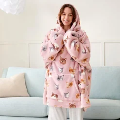 Simba Hooded Sherpa Blanket