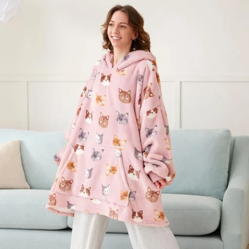 Simba Hooded Sherpa Blanket