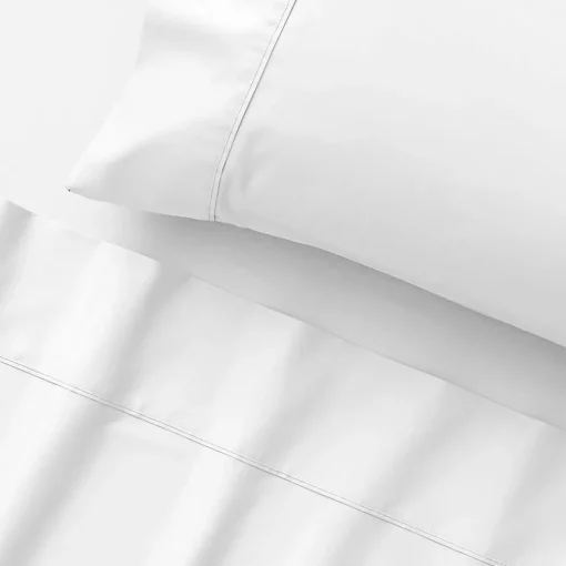 Sleeping Beauty 375 TC Cotton Sheet Set - Lily White