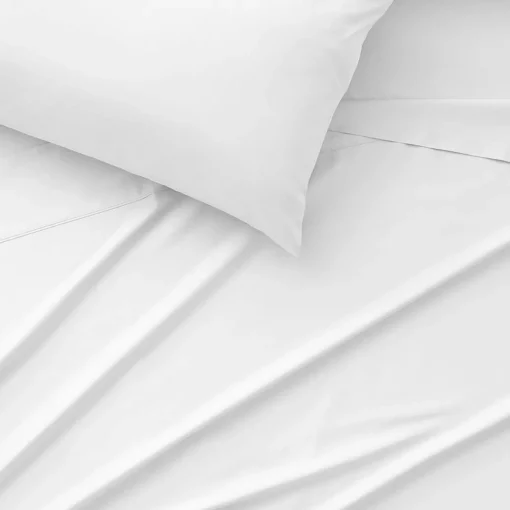 Sleeping Beauty 375 TC Cotton Sheet Set - Lily White