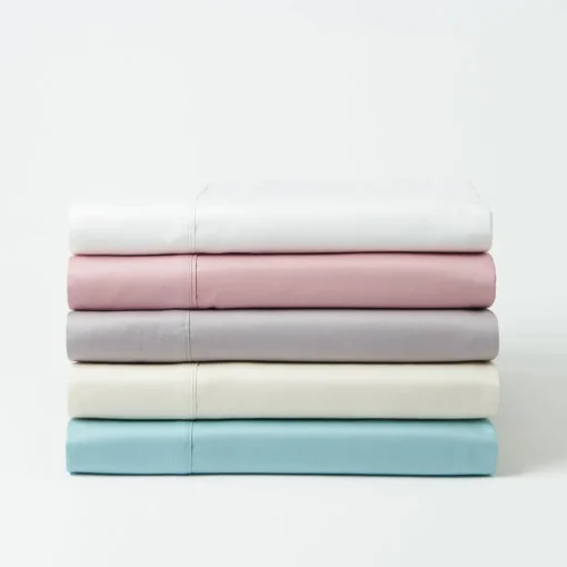 Sleeping Beauty 375 TC Cotton Sheet Set - Lily White