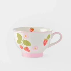 Strawberry Pedestal Tea Cup