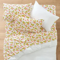 Strawberry Stripe Flannelette Sheet Set