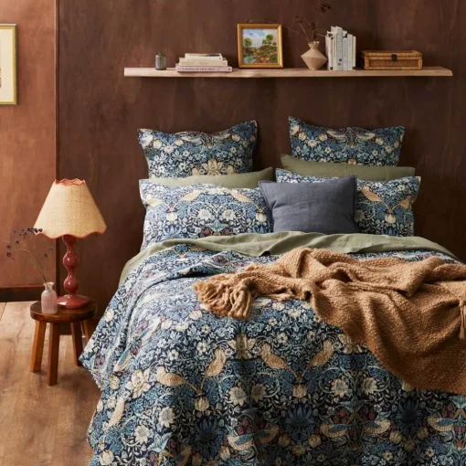 Strawberry Thief Bedspread