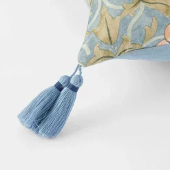 Strawberry Thief Cushion - Sage Green