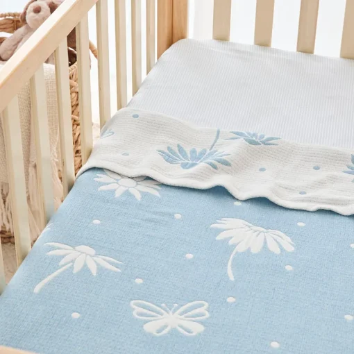 Sun Daisy Reversible Baby Blanket