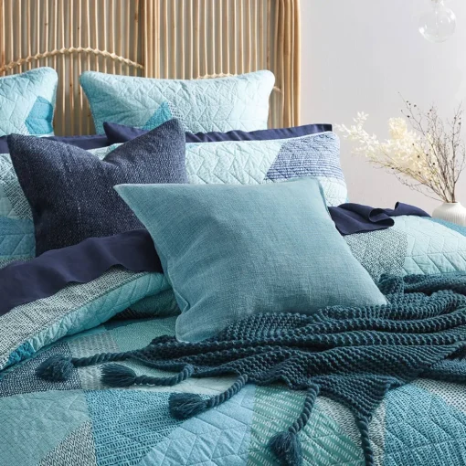 Takashi Quilt Cover - Blues