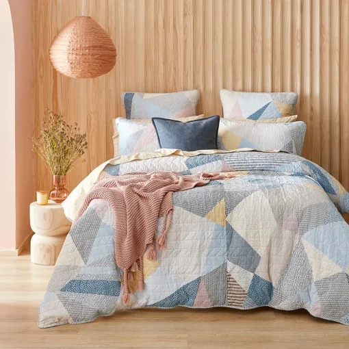 Takashi Quilt Cover - Blues