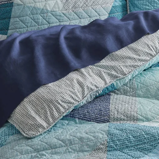 Takashi Quilt Cover - Blues