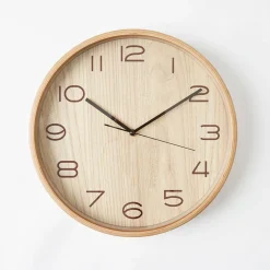 Thomas 30cm Wood Grain Clock