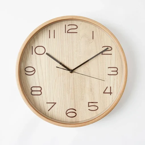 Thomas 30cm Wood Grain Clock