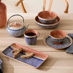 Tondo Dinnerware - Blue/White