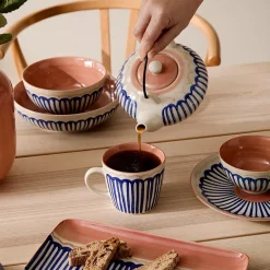 Tondo Side Plate - Blue/White