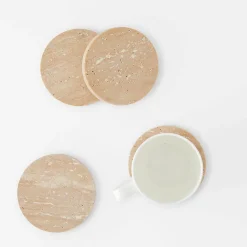 Travertine Coaster Set Of 4