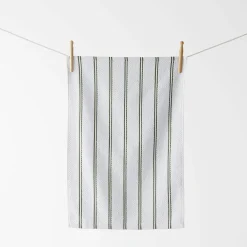 Turner Set Of 3 Terry Tea Towel - Army/Natural