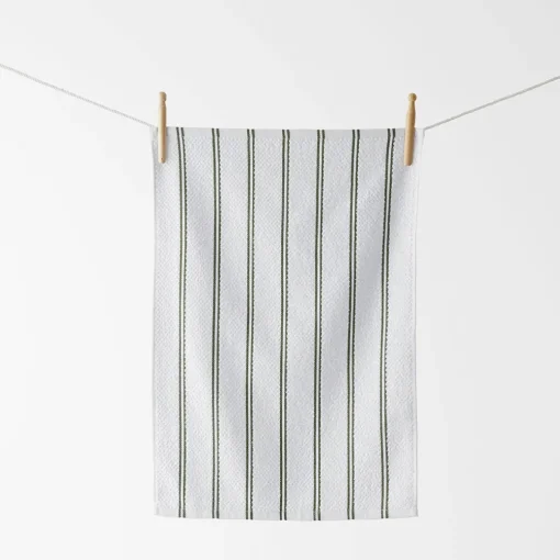 Turner Set Of 3 Terry Tea Towel - Army/Natural