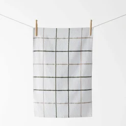 Turner Set Of 3 Terry Tea Towel - Army/Natural