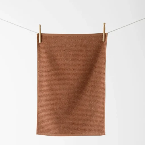 Turner Set Of 3 Terry Tea Towel - Brick/Pink
