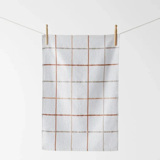 Turner Set Of 3 Terry Tea Towel - Brick/Pink