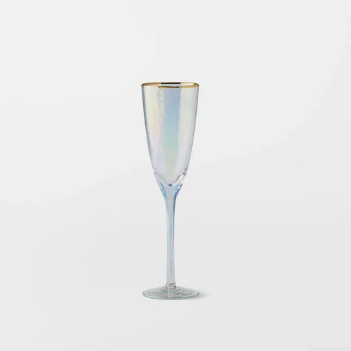 Vista Gold Rim Champagne Flute