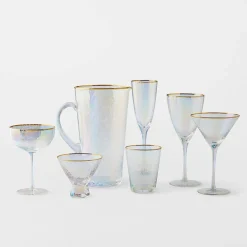 Vista Gold Rim Champagne Flute