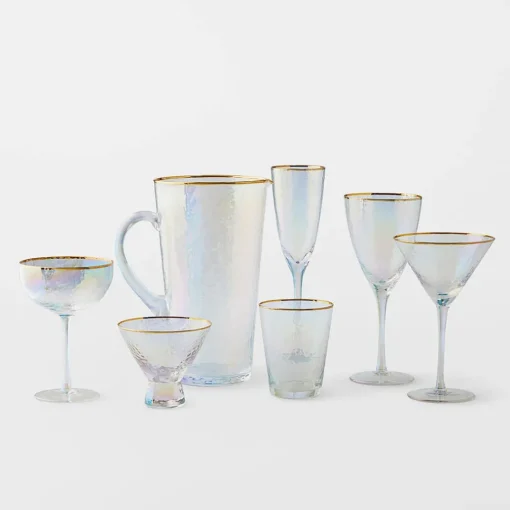 Vista Gold Rim Champagne Flute