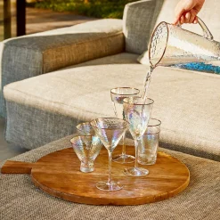 Vista Gold Rim Champagne Flute
