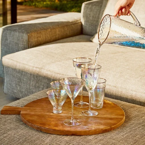 Vista Gold Rim Champagne Flute