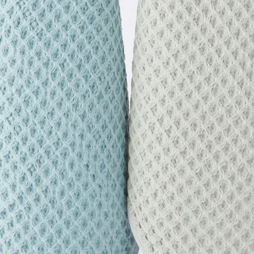 Waffle Tea Towel Set Of 2 - Slate Blue