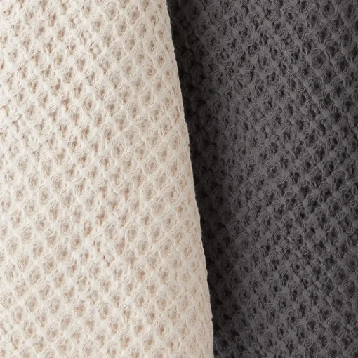 Waffle Tea Towel Set Of 2 - Stone