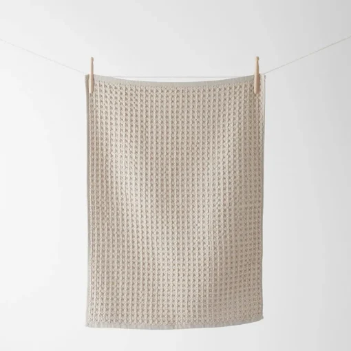 Waffle Tea Towel Set Of 2 - Stone