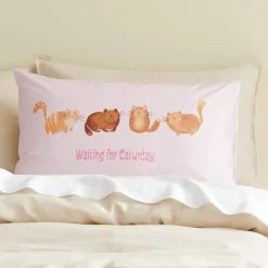 Waiting For Caturday Standard Pillowcase